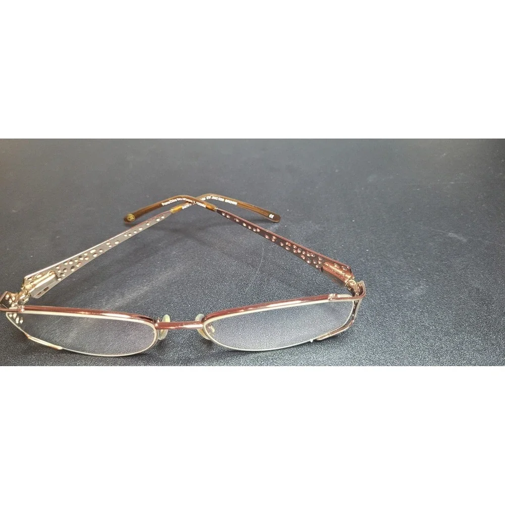 Jessica McClintock JMC 026 Eyeglasses Brown Gold‎ 135mm CV